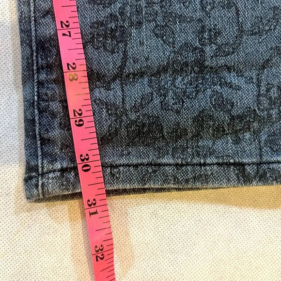 UNO Jeans Mustang‎ Sally Patterned Straight Leg Jean Womens Size 16/L32 - Picture 8 of 12